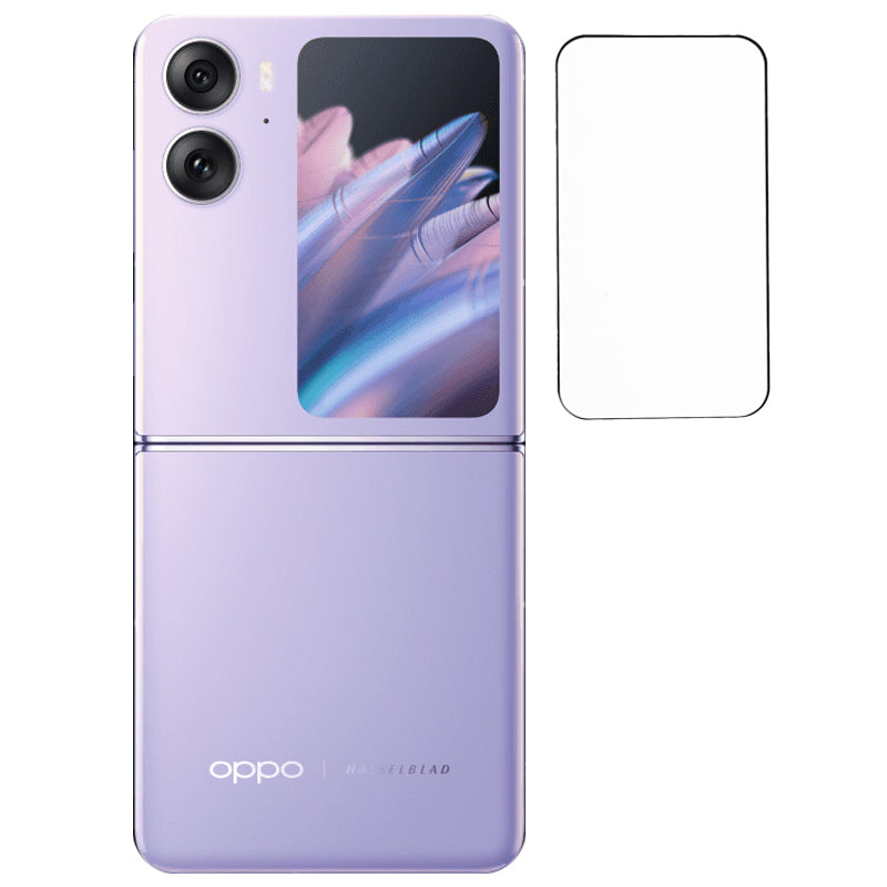 For Oppo Find N2 Flip 5G Rear Small Screen Protector Tempered Glass 3D Curved Full Cover Screen Film