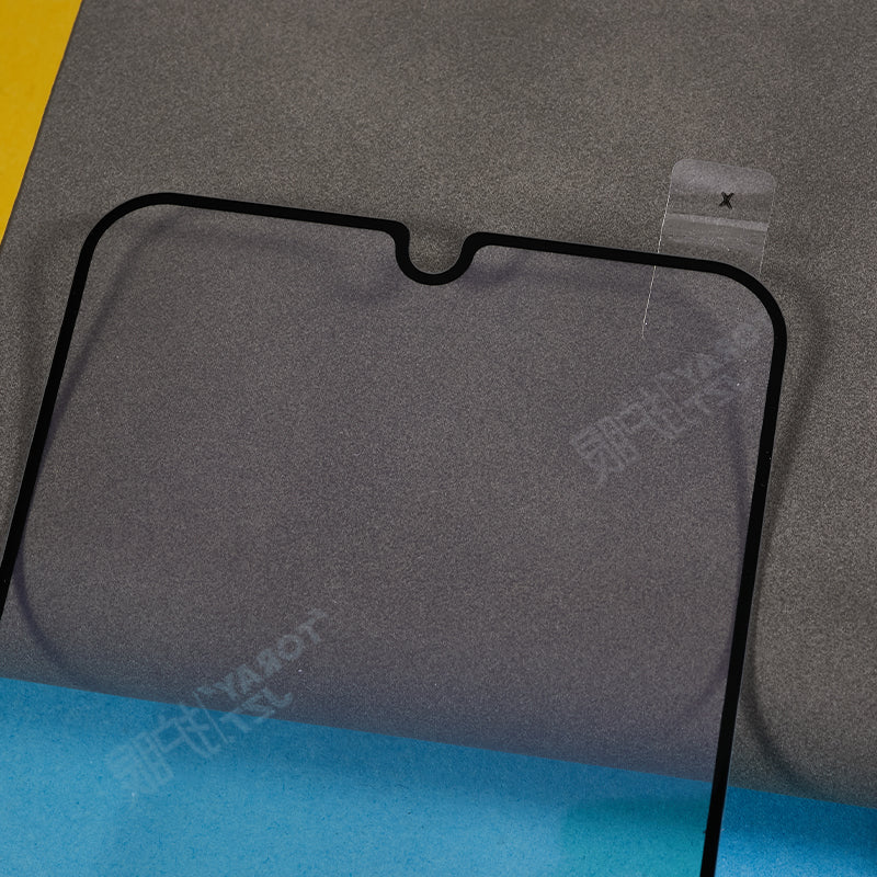 For Samsung Galaxy A14 5G / 4G Purple Light Full Glue Tempered Glass Film Black Edge Silk Printing Full Screen Protector