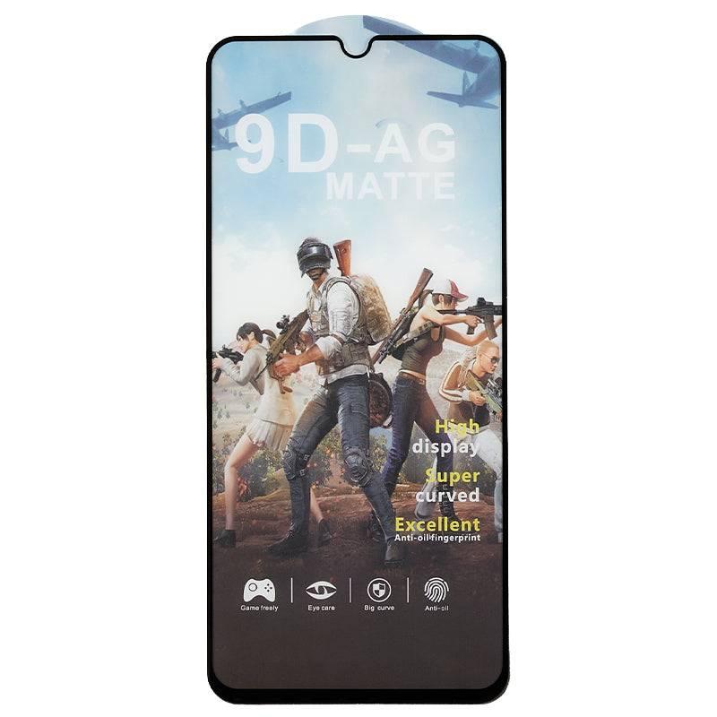 For Samsung Galaxy A14 5G / 4G Matte Anti-fingerprint Full Glue Tempered Glass Film Silk Printing Full Screen Protector