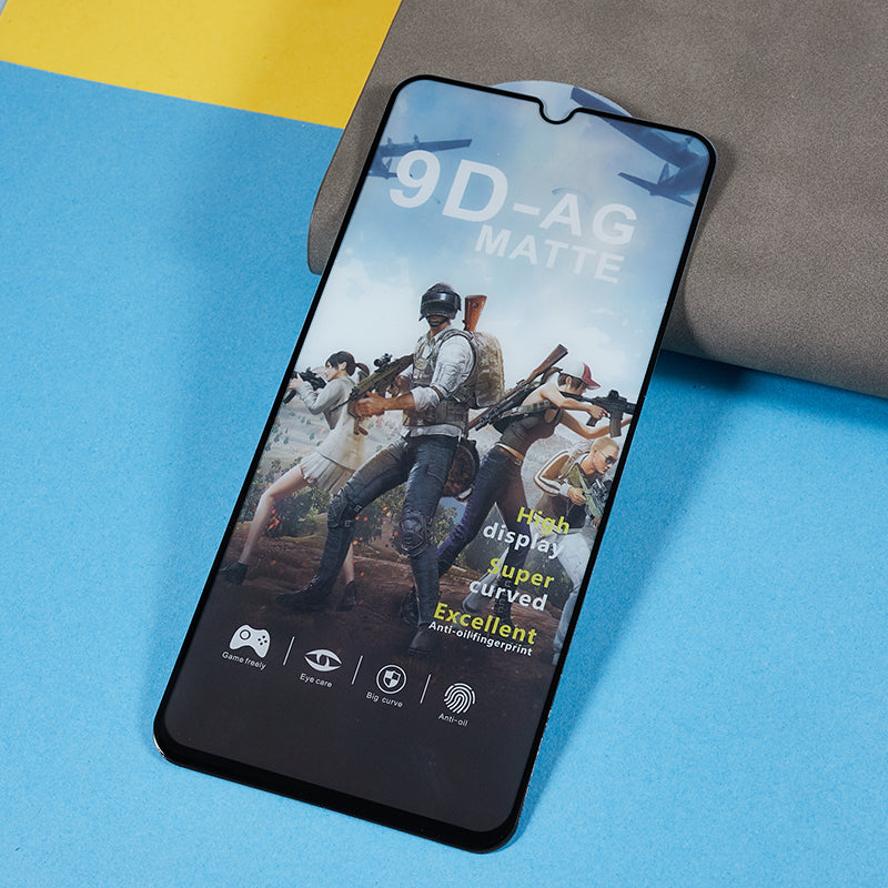 For Samsung Galaxy A14 5G / 4G Matte Anti-fingerprint Full Glue Tempered Glass Film Silk Printing Full Screen Protector