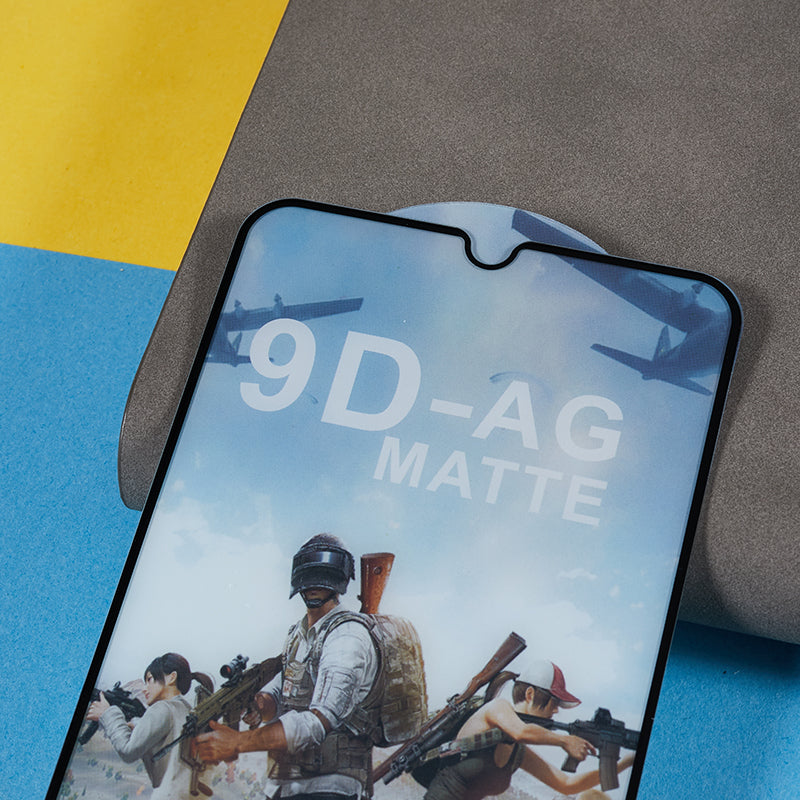 For Samsung Galaxy A14 5G / 4G Matte Anti-fingerprint Full Glue Tempered Glass Film Silk Printing Full Screen Protector