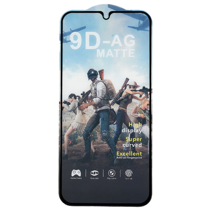 For Samsung Galaxy A34 5G Matte Full Glue Tempered Glass Film Black Edge Silk Printing Full Screen Protector