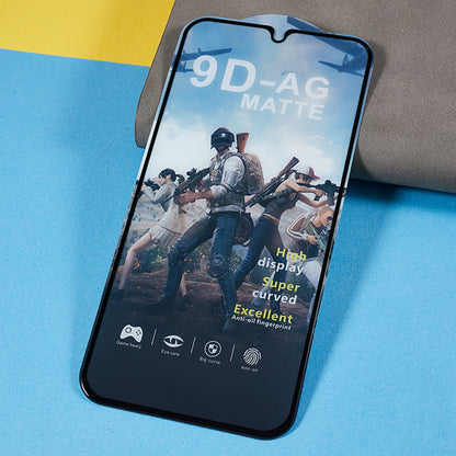 For Samsung Galaxy A34 5G Matte Full Glue Tempered Glass Film Black Edge Silk Printing Full Screen Protector