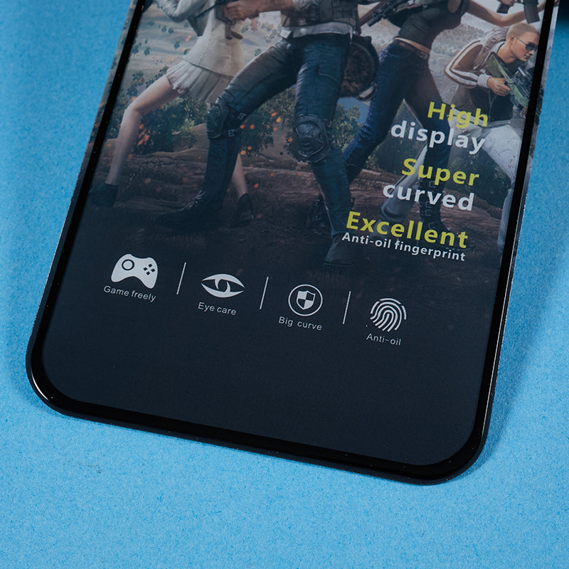 For Samsung Galaxy A34 5G Matte Full Glue Tempered Glass Film Black Edge Silk Printing Full Screen Protector
