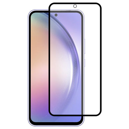For Samsung Galaxy A54 5G Matte Anti-fingerprint Silk Printing Full Screen Protector Full Glue Tempered Glass Film