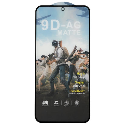 For Samsung Galaxy A54 5G Matte Anti-fingerprint Silk Printing Full Screen Protector Full Glue Tempered Glass Film