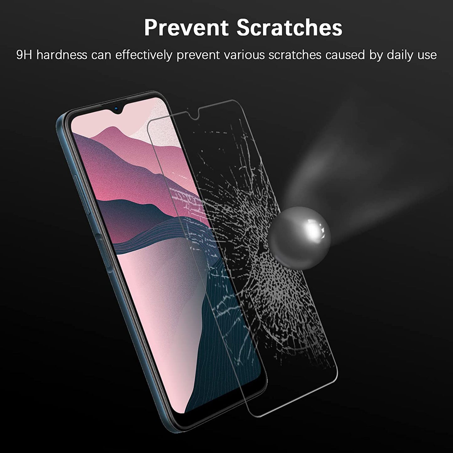 For Samsung Galaxy A34 5G 2.5D Arc Edge Tempered Glass Film Fingerprint Free HD Screen Protector