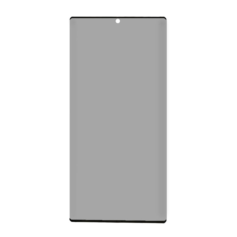 For Samsung Galaxy S23 Ultra Privacy Screen Protector Full Cover Side Glue Silk Printing High Aluminium-silicon Glass Film (Support Fingerprint Unlock)