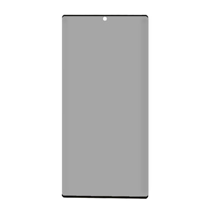For Samsung Galaxy S23 Ultra Privacy Screen Protector Full Cover Side Glue Silk Printing High Aluminium-silicon Glass Film (Support Fingerprint Unlock)
