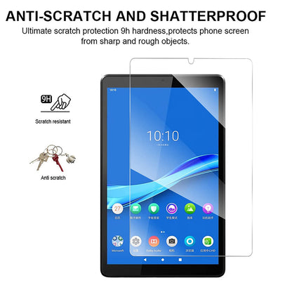 For Lenovo Tab M8 Gen 4 Tempered Glass Screen Protector Arc Edge Full Protection Clear Film