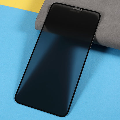 For iPhone 11 Pro Silk Printing Anti-peep Screen Protector High Aluminium-silicon Glass Full Cover Full Glue Film