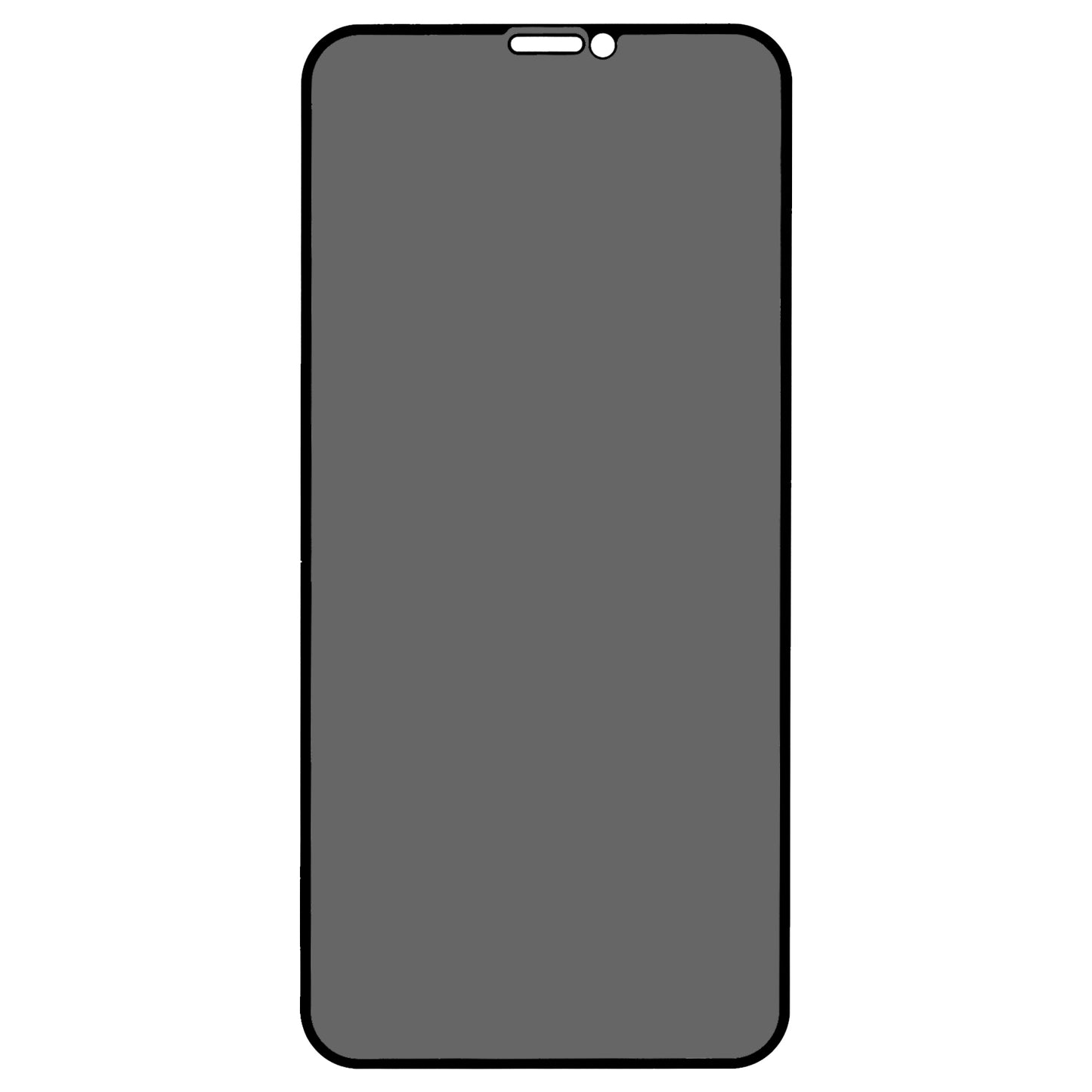 For iPhone 11 Pro Max Anti-spy Silk Printing Full Screen Protector HD Full Glue High Aluminium-silicon Glass Film