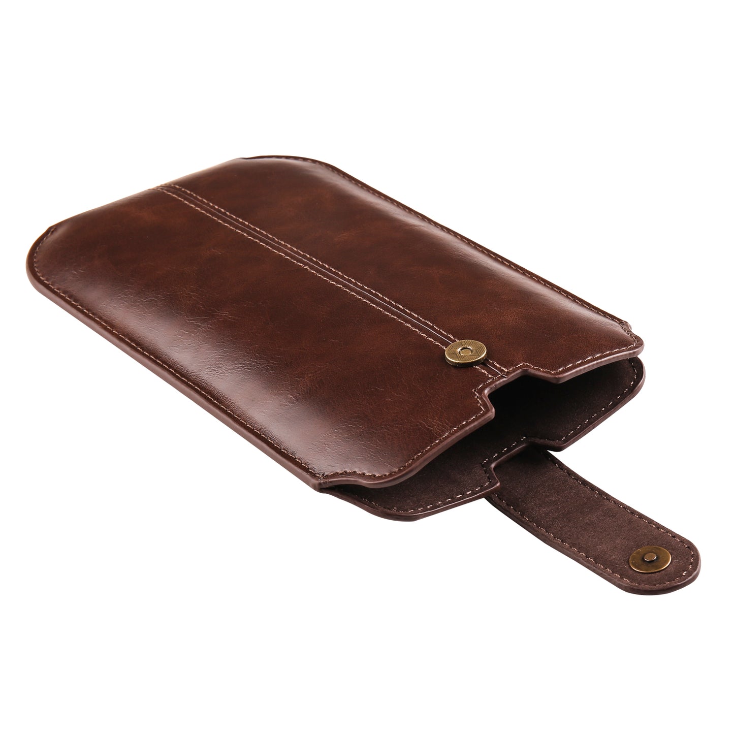 Crazy Horse Texture PU Leather Phone Belt Pouch for Cell Phones Universal Waist Phone Holster Bag with Card Layer