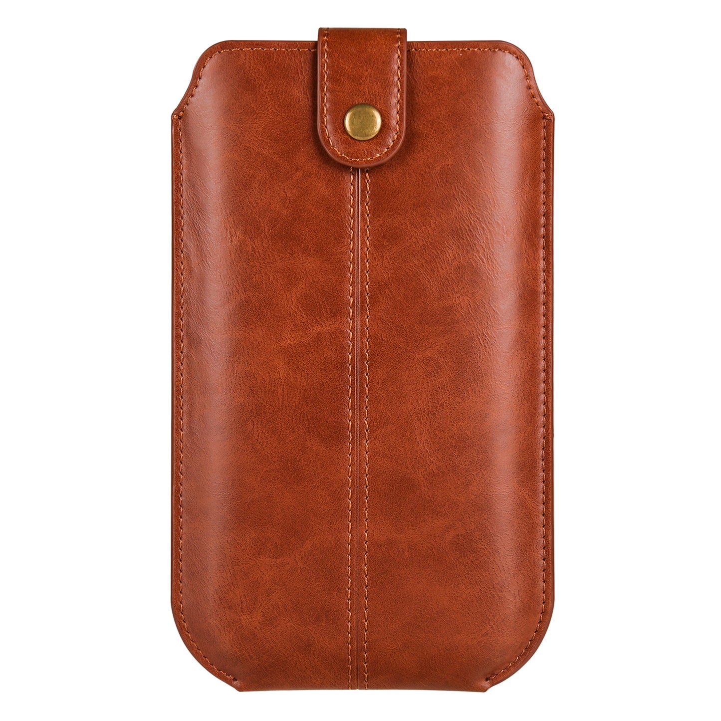 Crazy Horse Texture PU Leather Phone Belt Pouch for Cell Phones Universal Waist Phone Holster Bag with Card Layer