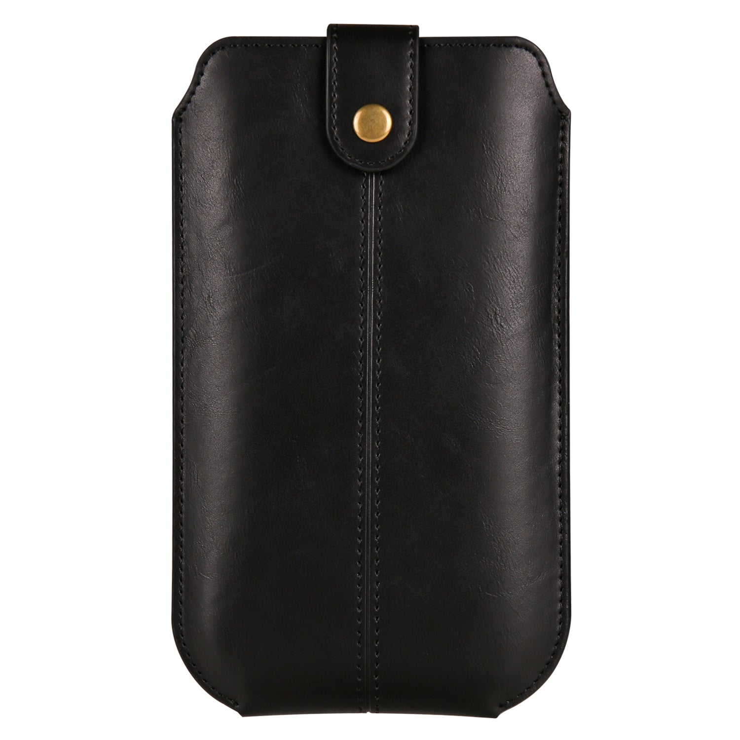 Crazy Horse Texture PU Leather Phone Belt Pouch for Cell Phones Universal Waist Phone Holster Bag with Card Layer