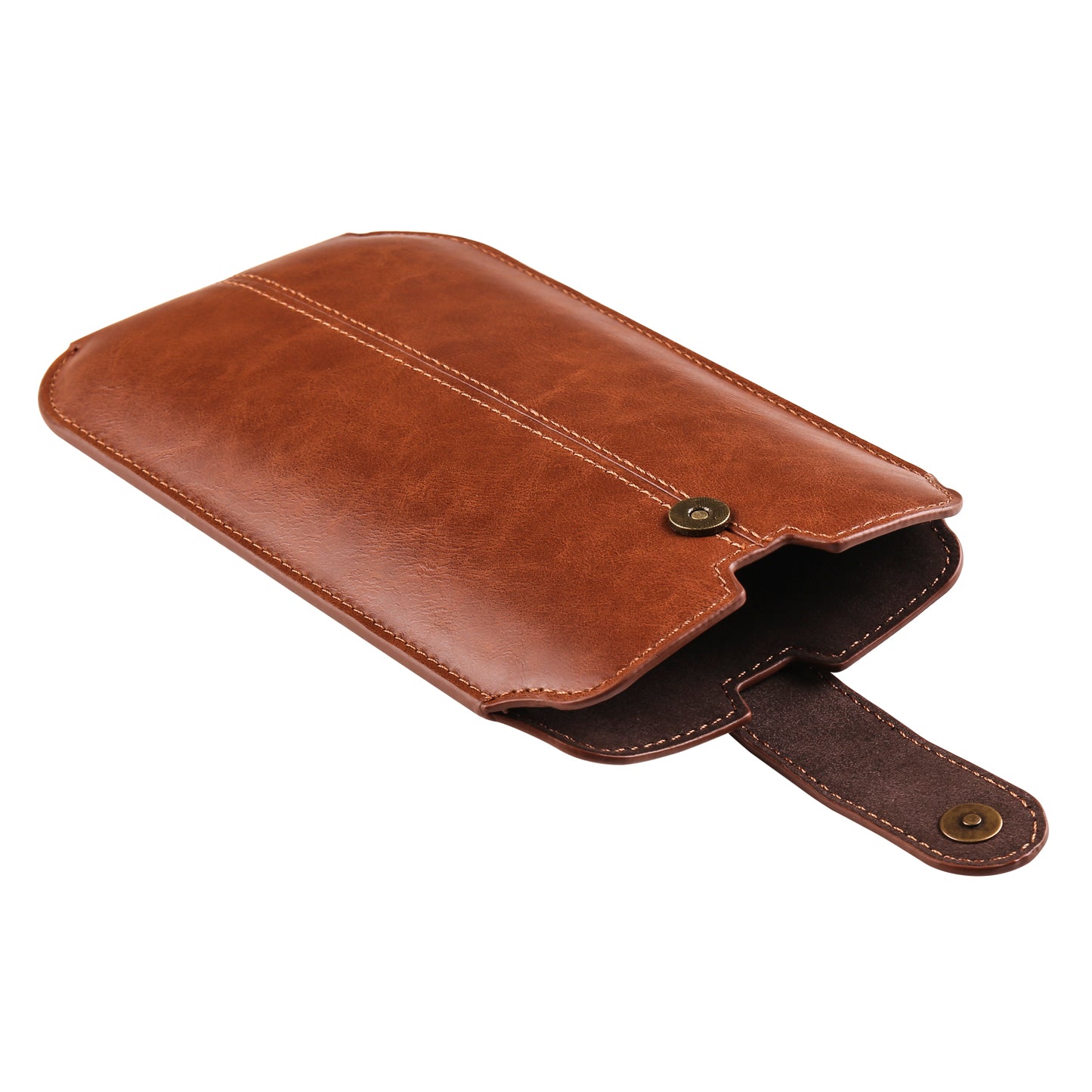 Crazy Horse Texture PU Leather Phone Belt Pouch for Cell Phones Universal Waist Phone Holster Bag with Card Layer