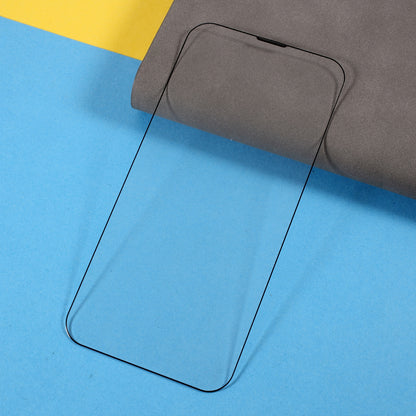 For iPhone 15 Pro Dust-proof Screen Protector Full Cover High Aluminium-silicon Glass Silk Printing Film