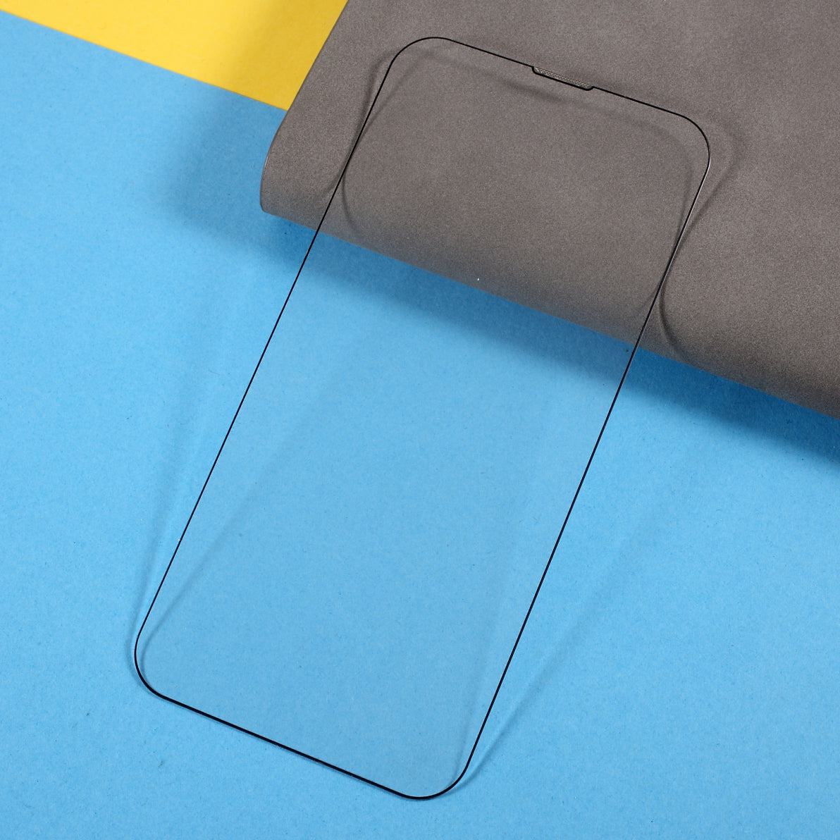 For iPhone 15 Plus Full Coverage Screen Protector Dust-proof High Aluminium-silicon Glass Silk Printing Film