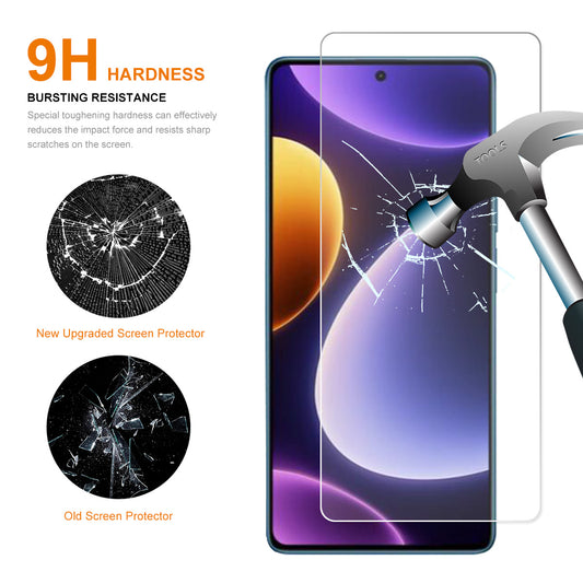 ENKAY HAT PRINCE 2PCS For Xiaomi Poco F5 5G / Redmi Note 12 Turbo Screen Protector High Aluminium-silicon Glass 0.26mm 9H 2.5D Film