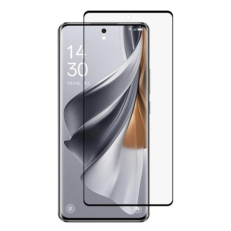 For Oppo Reno10 5G (Global) / Reno10 (China) 5G Tempered Glass Screen Protector 3D Curved Side Glue HD Clear Full Coverage Film