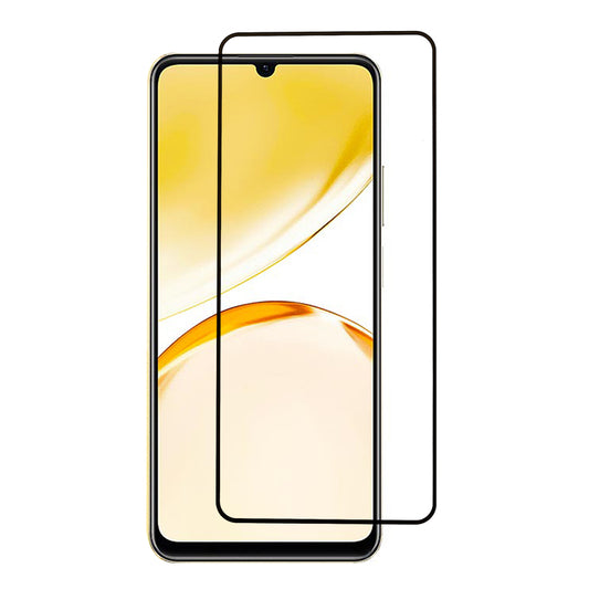 For Realme Narzo N53 4G / Realme C53 4G Full Screen Protector Silk Printing Full Glue Tempered Glass Film