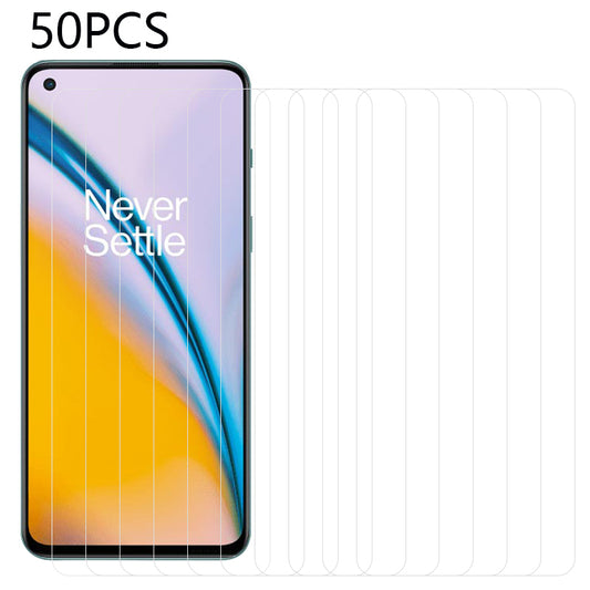 50Pcs For OnePlus Nord 3 5G / Ace 2V Tempered Glass Protective Film HD Clear Phone Screen Protector