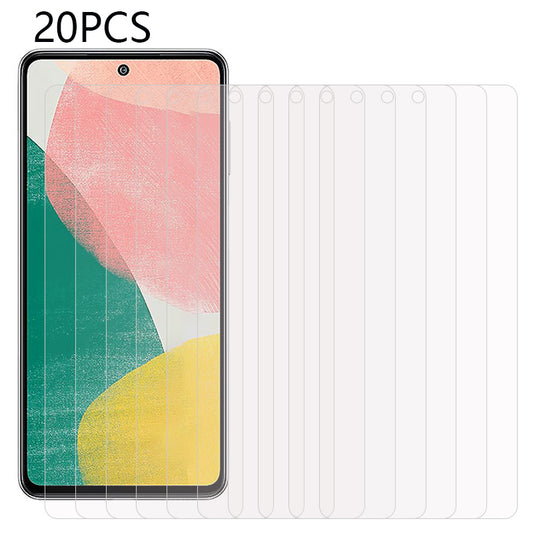 20PCS Screen Protector for Samsung Galaxy F54 5G / M54 5G , 0.3mm 2.5D High Definition Tempered Glass Film