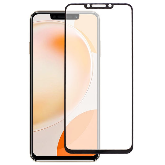 For Huawei nova Y91 4G Silk Printing Screen Protector HD Clarity Full Cover Full Glue Tempered Glass Film