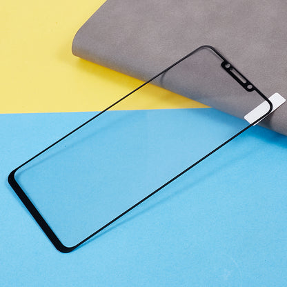 For Huawei nova Y91 4G Silk Printing Screen Protector HD Clarity Full Cover Full Glue Tempered Glass Film