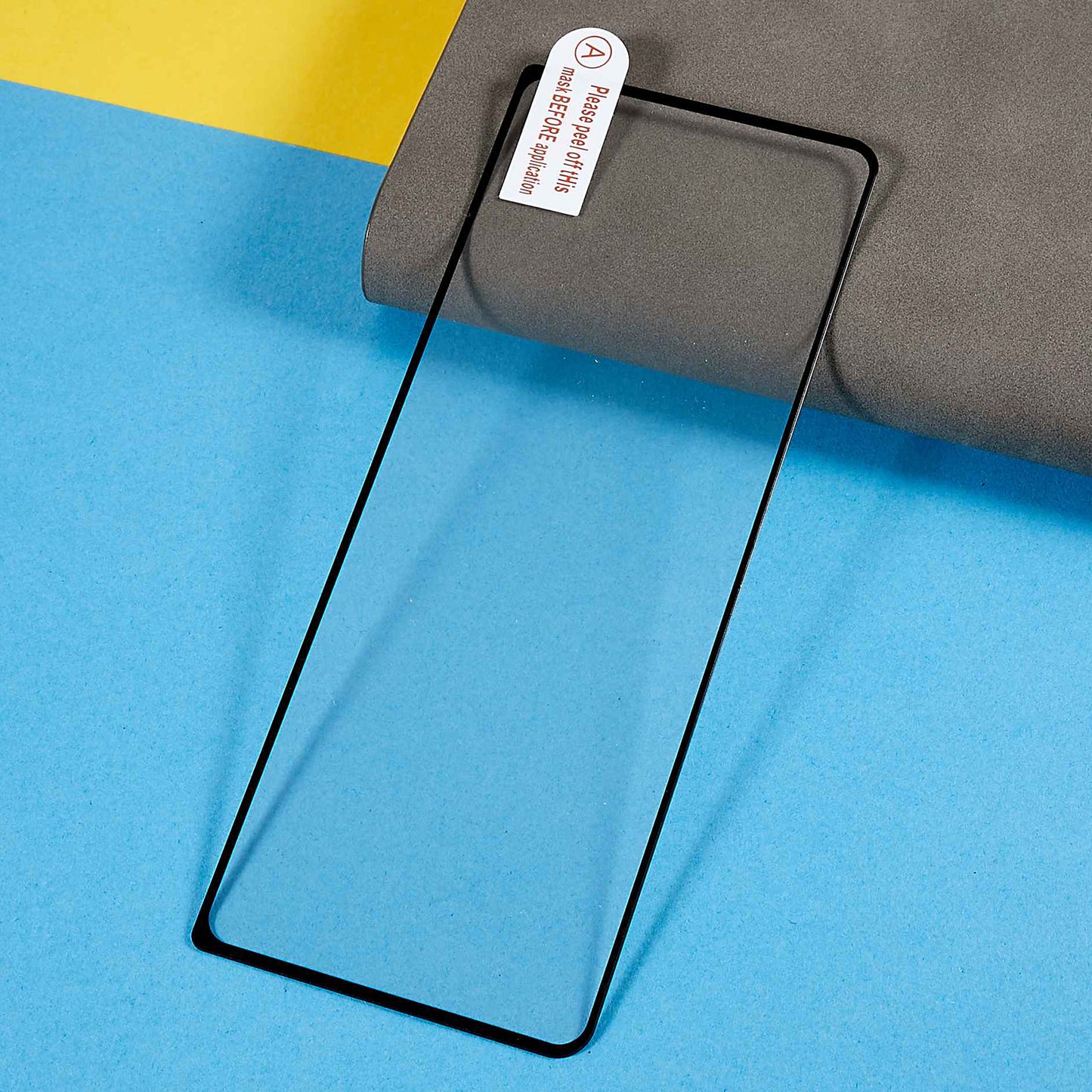 For Samsung Galaxy Z Fold5 5G / Z Fold4 5G Full Glue Outer Phone Screen Protector Tempered Glass Silk Printing Black Edge Film
