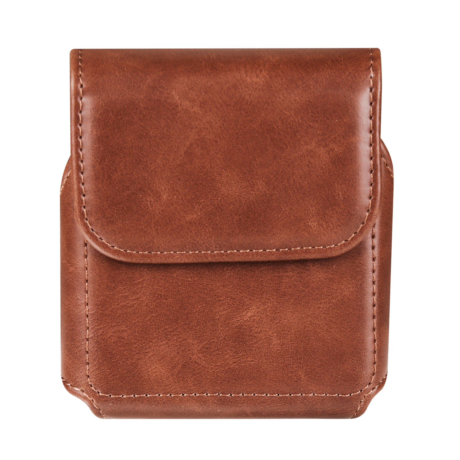 For Samsung Galaxy Z Flip3 5G / Z Flip4 5G / Z Flip5 5G Crazy Horse PU Leather Phone Belt Bag Wasit Phone Holster Pouch