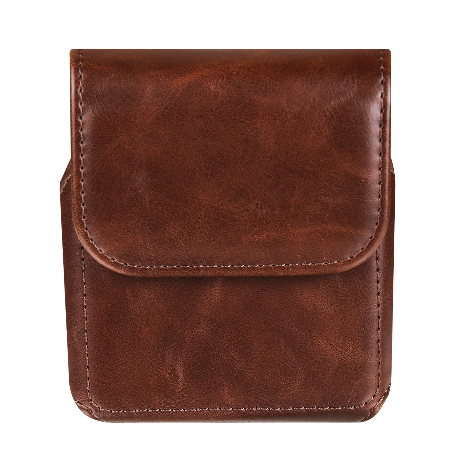 For Samsung Galaxy Z Flip3 5G / Z Flip4 5G / Z Flip5 5G Crazy Horse PU Leather Phone Belt Bag Wasit Phone Holster Pouch