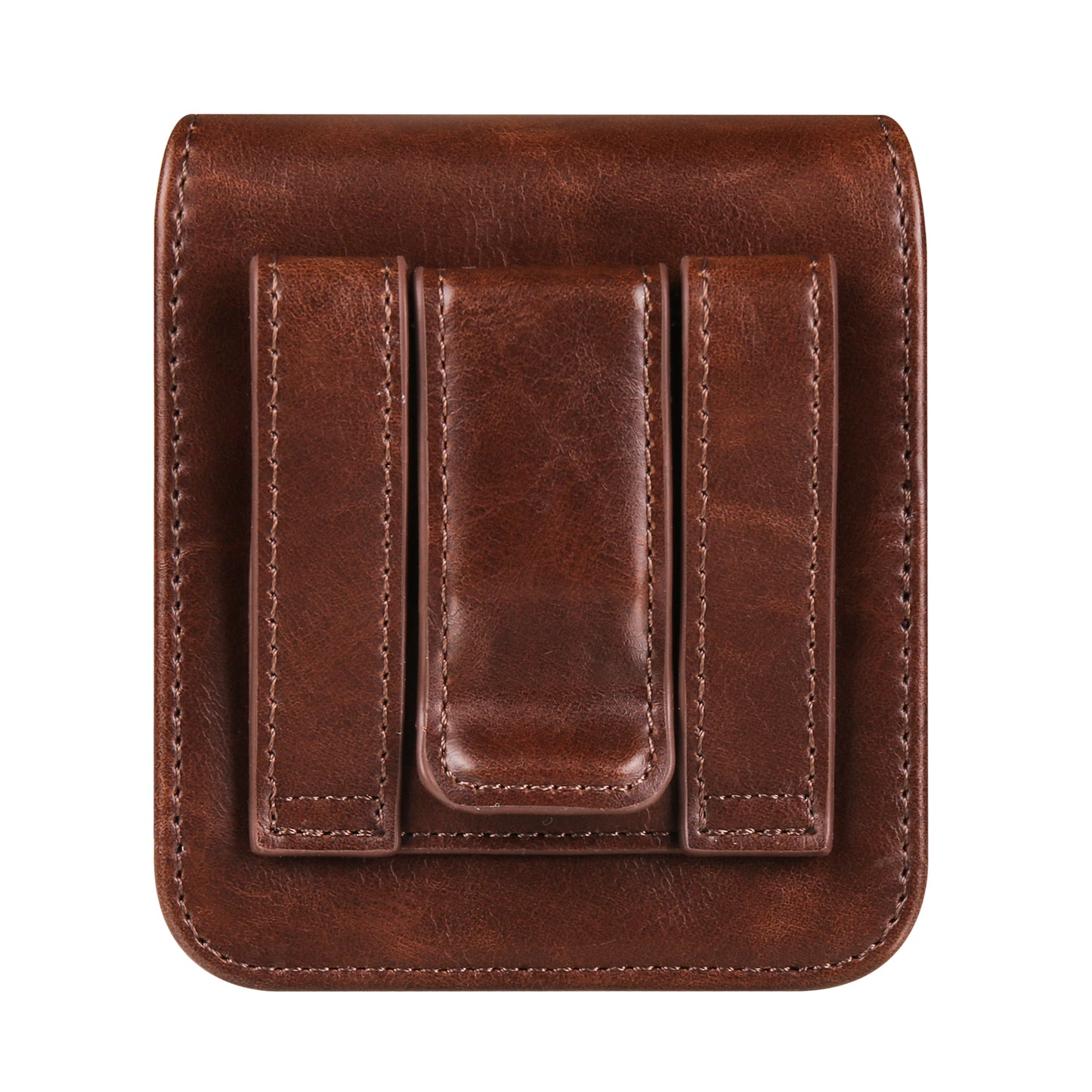 For Samsung Galaxy Z Flip3 5G / Z Flip4 5G / Z Flip5 5G Crazy Horse PU Leather Phone Belt Bag Wasit Phone Holster Pouch