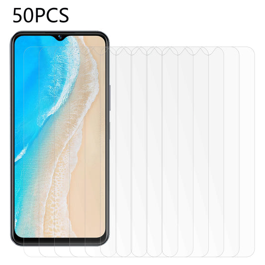 50Pcs Phone Tempered Glass Film for vivo Y35m 5G , Full Glue High Transparency Screen Protector