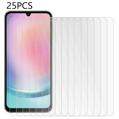 25PCS For Samsung Galaxy A24 4G / A34 5G Anti-Scratch Tempered Glass Phone Screen Covering Film HD Clear Screen Protector