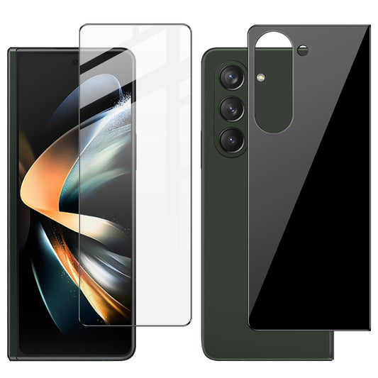 IMAK For Samsung Galaxy Z Fold5 5G Front and Back Tempered Glass Screen Protector Set HD Clear Full Glue Film (Scaled Down Version)
