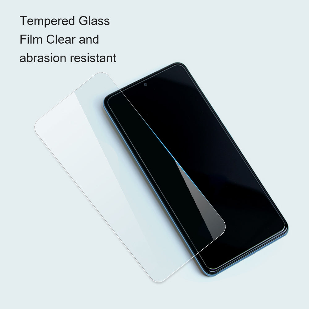 AMORUS For Xiaomi Redmi 12 4G Phone Screen Protector High Aluminum-silicon Glass 2.5D Arc Edge Screen Film