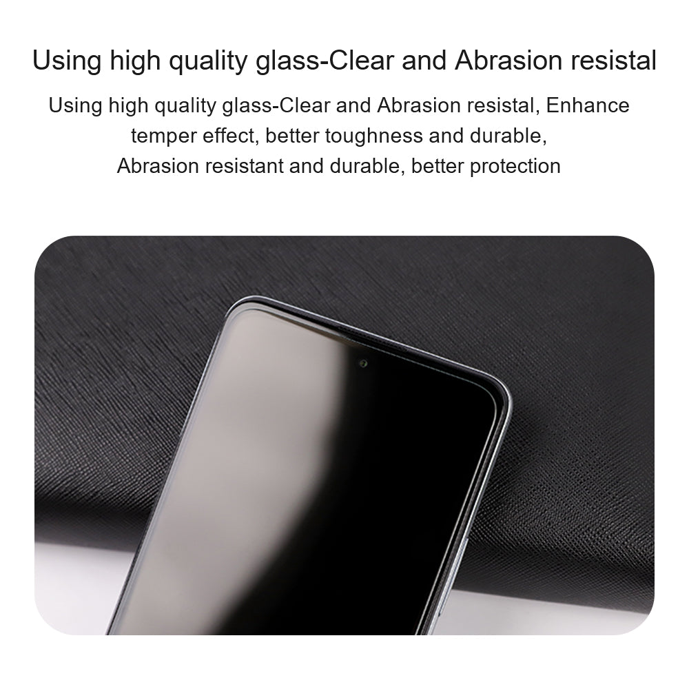 AMORUS For Xiaomi Redmi 12 4G Phone Screen Protector High Aluminum-silicon Glass 2.5D Arc Edge Screen Film