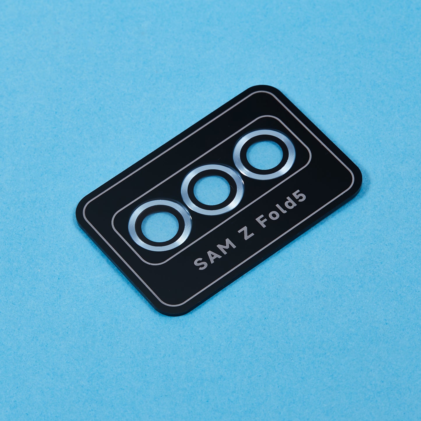 For Samsung Galaxy Z Fold5 5G Camera Lens Protector Metal + Tempered Glass Clear Lens Film Positioning Installation