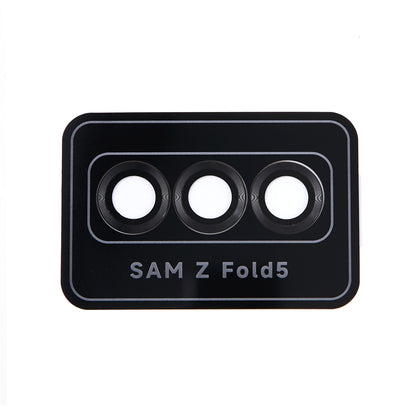 For Samsung Galaxy Z Fold5 5G Camera Lens Protector Metal + Tempered Glass Clear Lens Film Positioning Installation