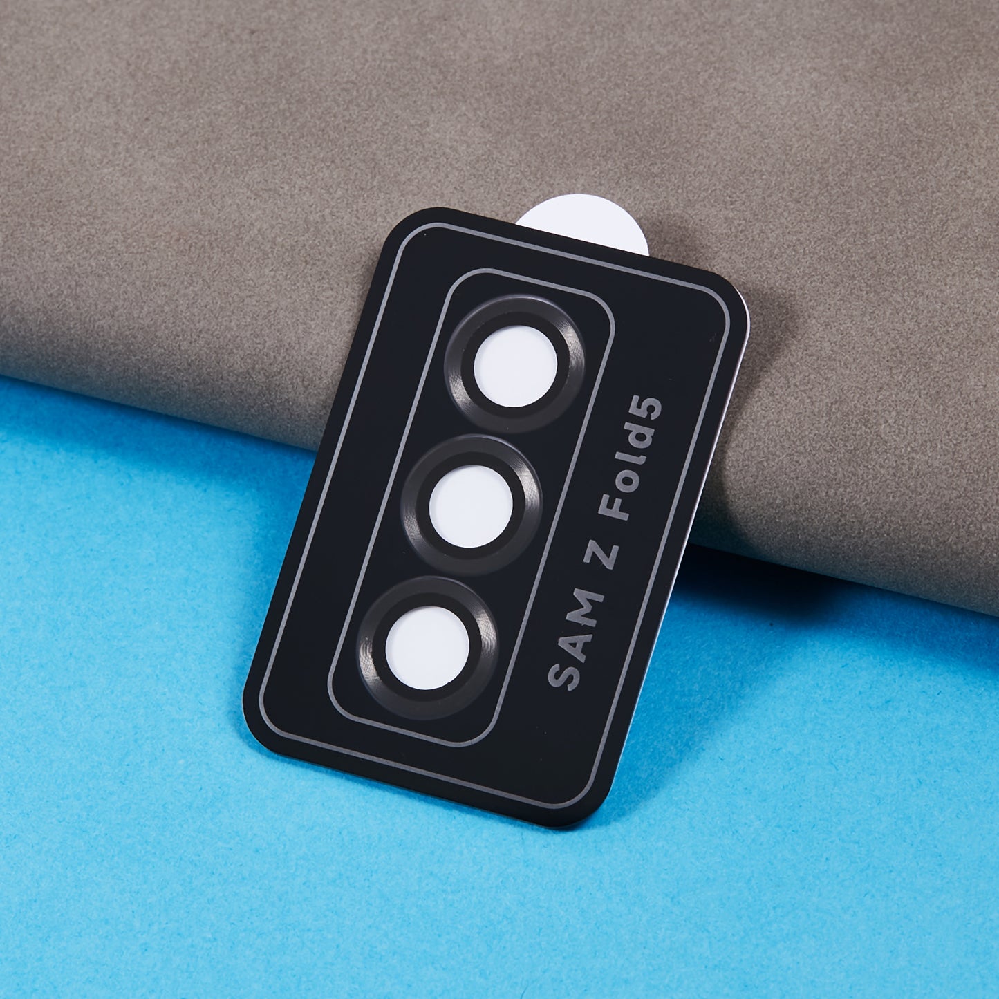 For Samsung Galaxy Z Fold5 5G Camera Lens Protector Metal + Tempered Glass Clear Lens Film Positioning Installation