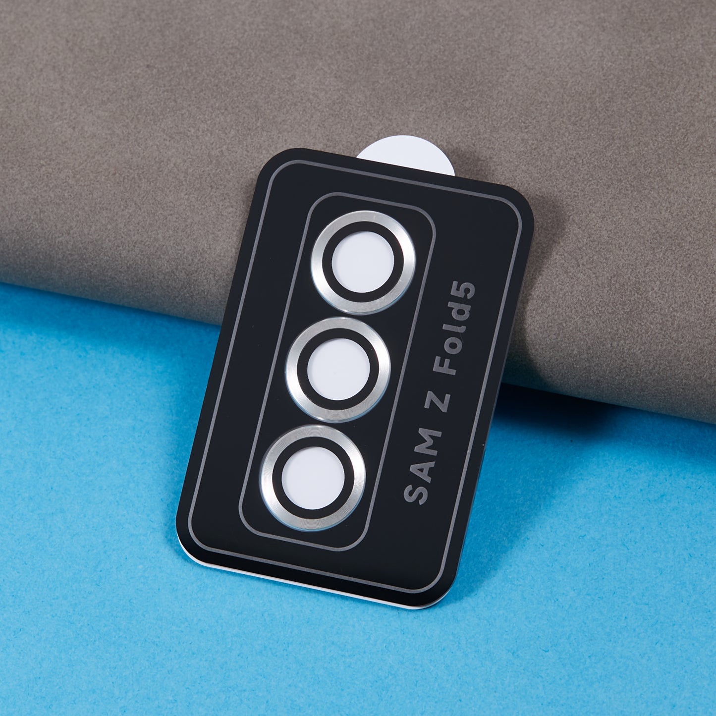 For Samsung Galaxy Z Fold5 5G Camera Lens Protector Metal + Tempered Glass Clear Lens Film Positioning Installation
