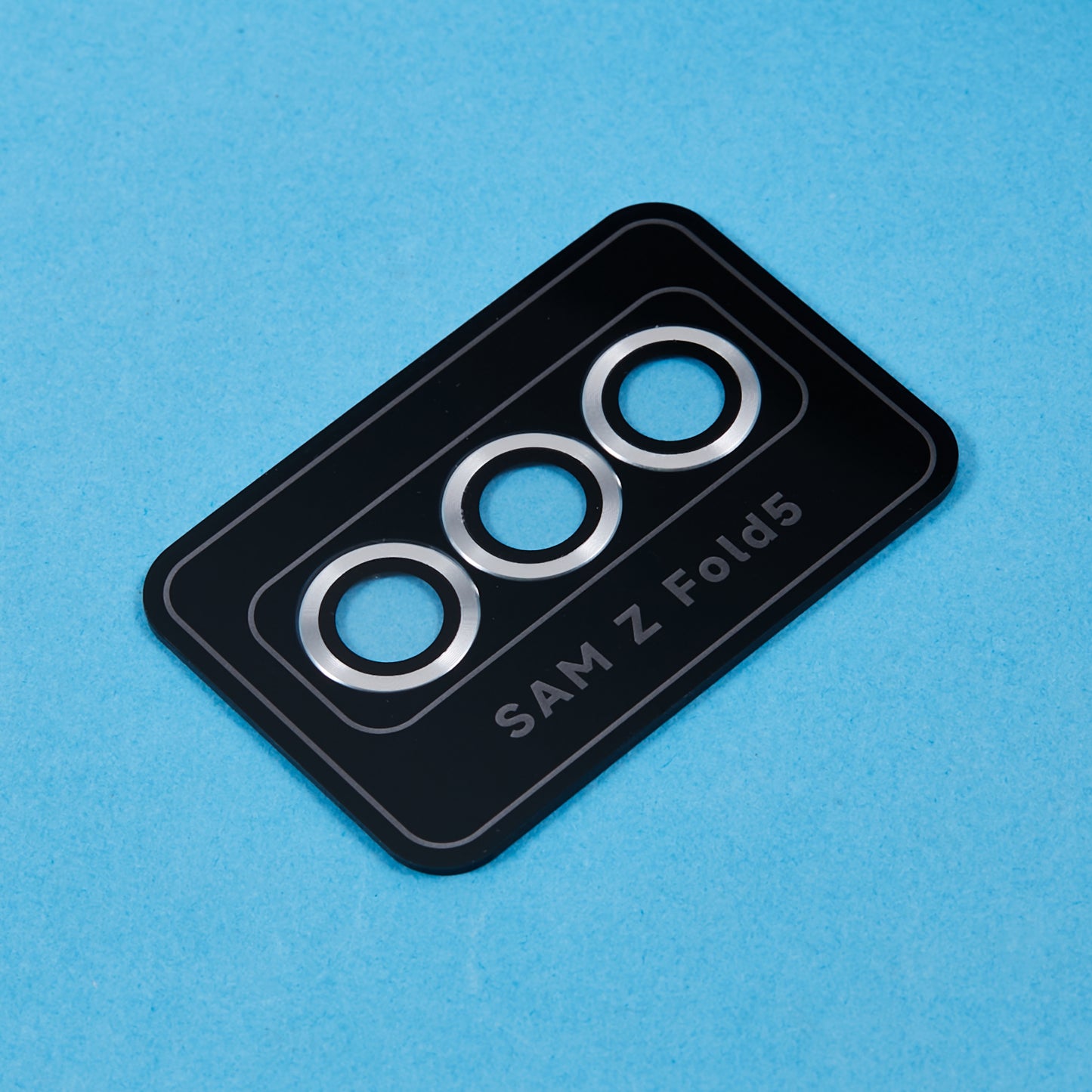For Samsung Galaxy Z Fold5 5G Camera Lens Protector Metal + Tempered Glass Clear Lens Film Positioning Installation