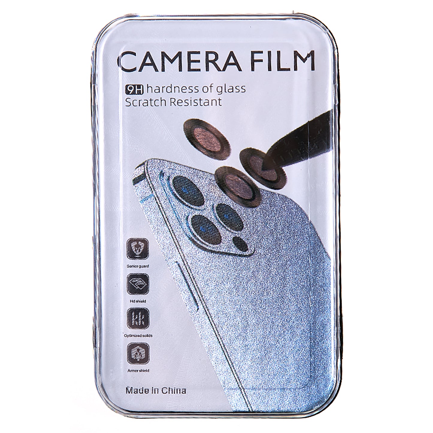 For Samsung Galaxy Z Fold5 5G Camera Lens Protector Metal + Tempered Glass Clear Lens Film Positioning Installation