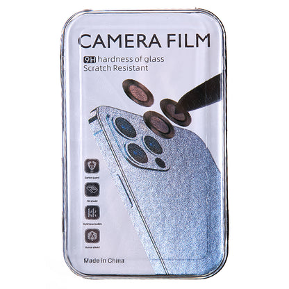 For Samsung Galaxy Z Fold5 5G Camera Lens Protector Metal + Tempered Glass Clear Lens Film Positioning Installation