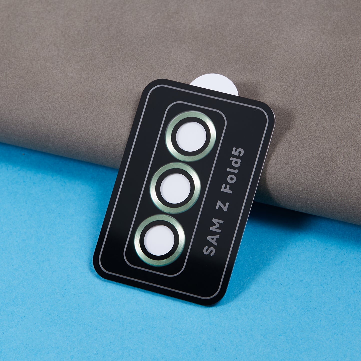 For Samsung Galaxy Z Fold5 5G Camera Lens Protector Metal + Tempered Glass Clear Lens Film Positioning Installation