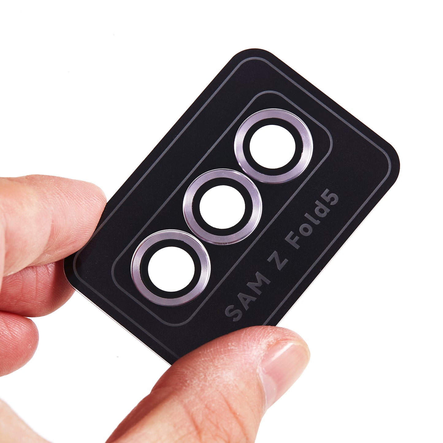 For Samsung Galaxy Z Fold5 5G Camera Lens Protector Metal + Tempered Glass Clear Lens Film Positioning Installation