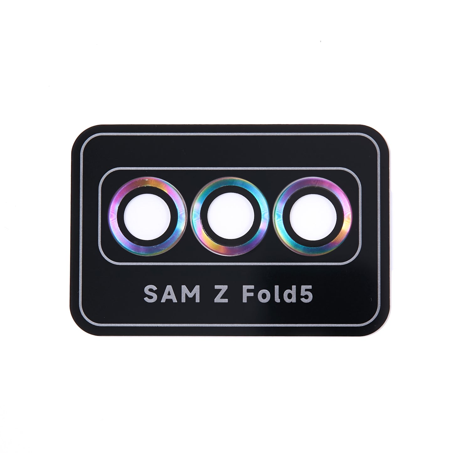 For Samsung Galaxy Z Fold5 5G Camera Lens Protector Metal + Tempered Glass Clear Lens Film Positioning Installation