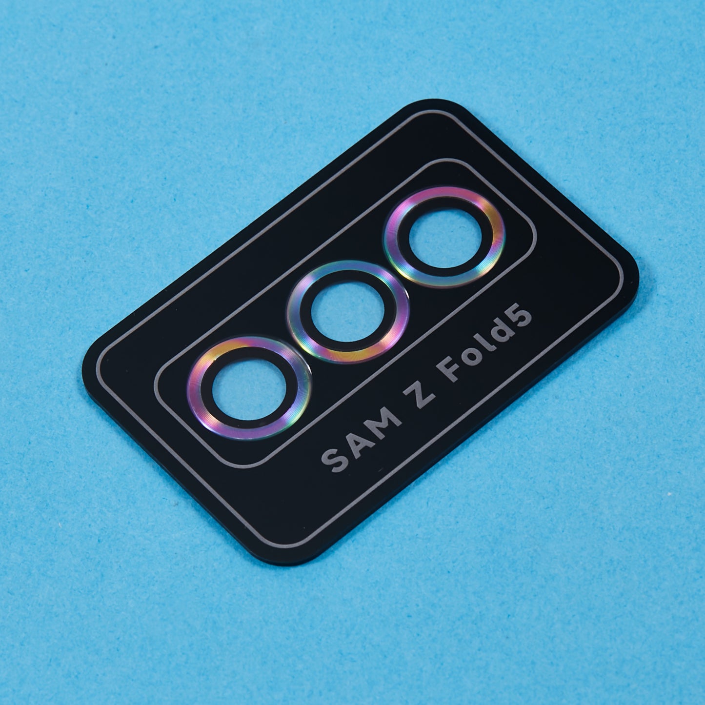 For Samsung Galaxy Z Fold5 5G Camera Lens Protector Metal + Tempered Glass Clear Lens Film Positioning Installation