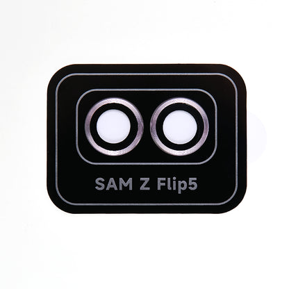 For Samsung Galaxy Z Flip5 5G Camera Lens Protector Positioning Installation Metal + Tempered Glass Lens Cover Film